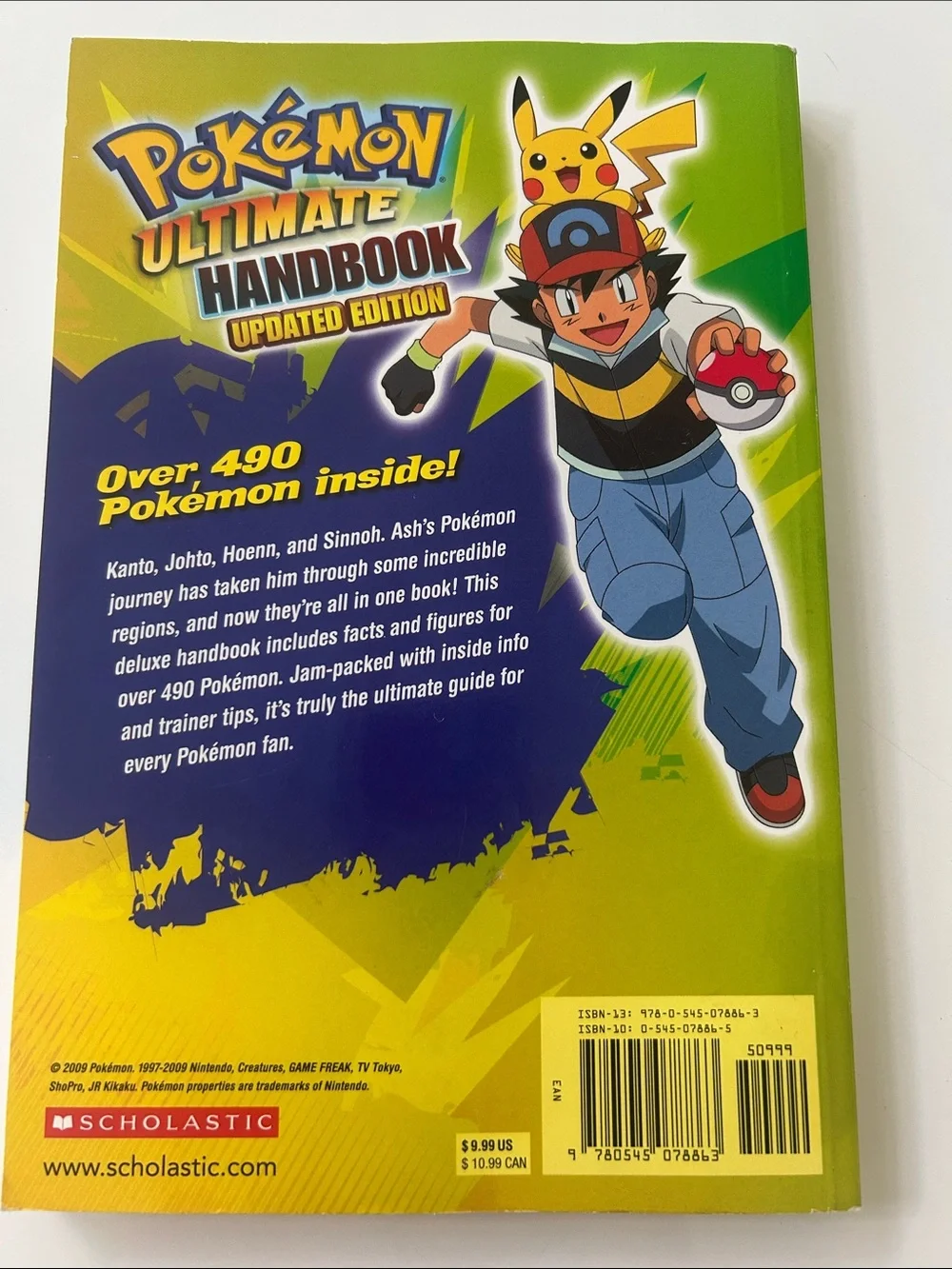 Pokémon Ultimate Handbook Updated Edition - Green & Yellow Cover